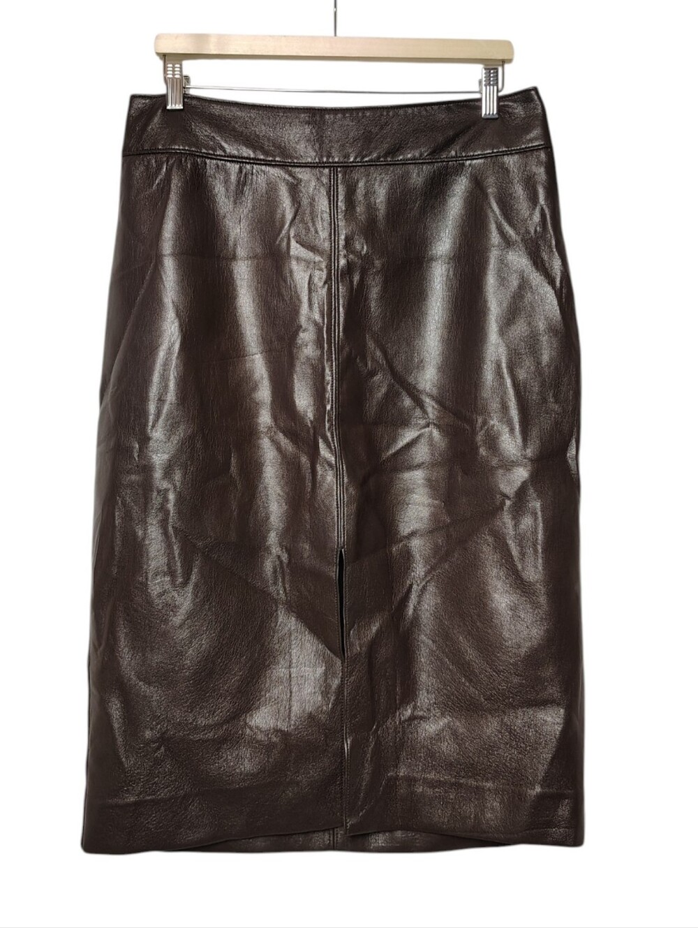 ARITZIA Babaton Pegu Vegan Leather Pencil Midi Skirt